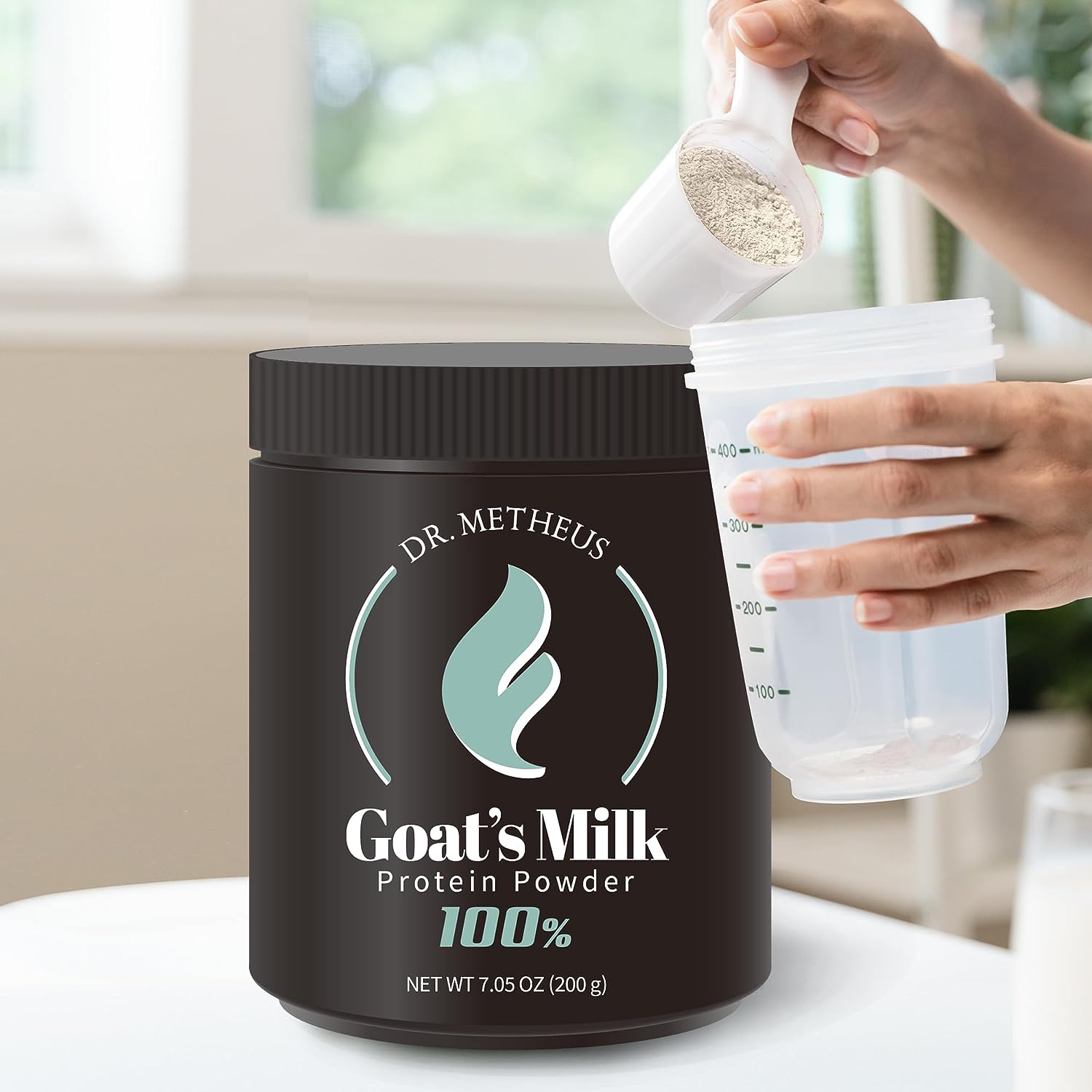 251025031349075_1 Dr.Metheus Goat Milk Powder 7.05 oz – Powdered Milk Sourced from the Netherlands, Non Fat Milk - Easily Digested, Rich in Protein & Calcium - Gluten Free, Non GMO - Image 1